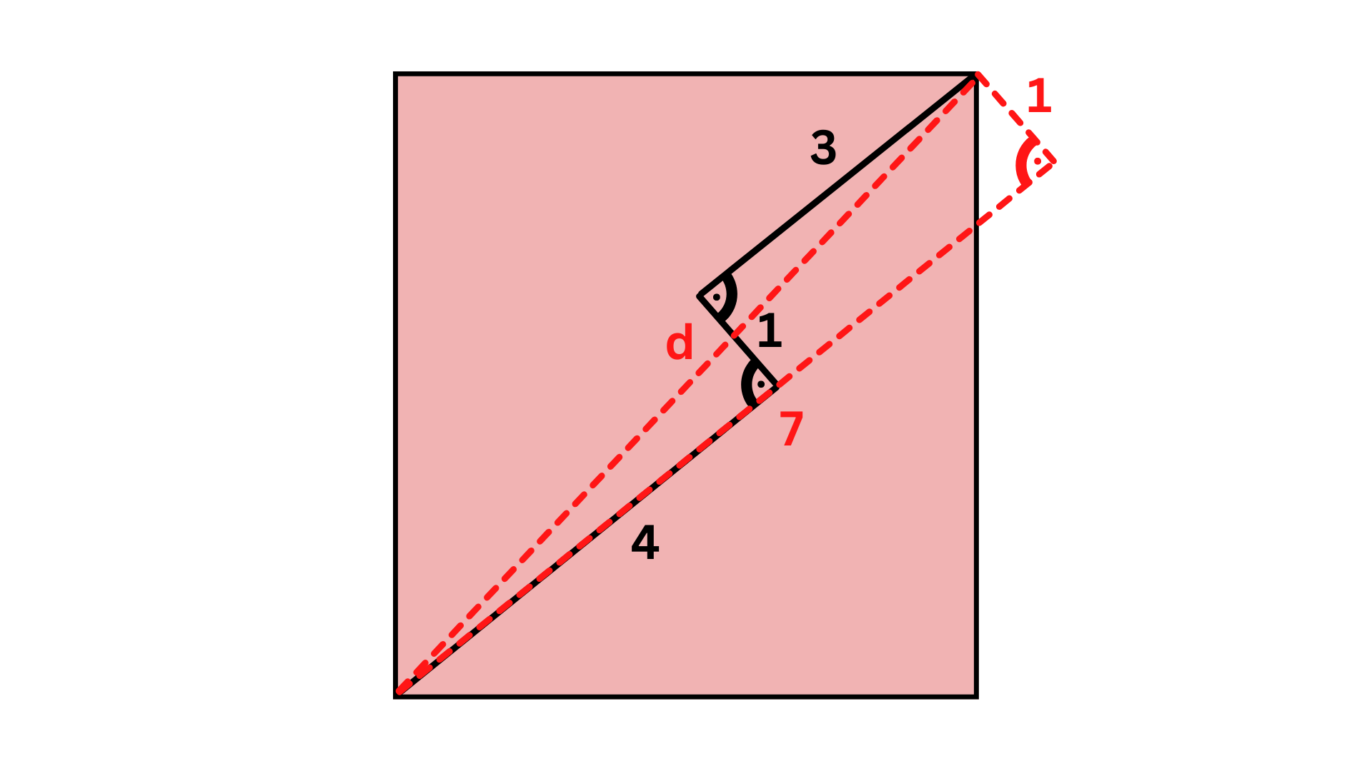 Quadrat Diagonale Lösung