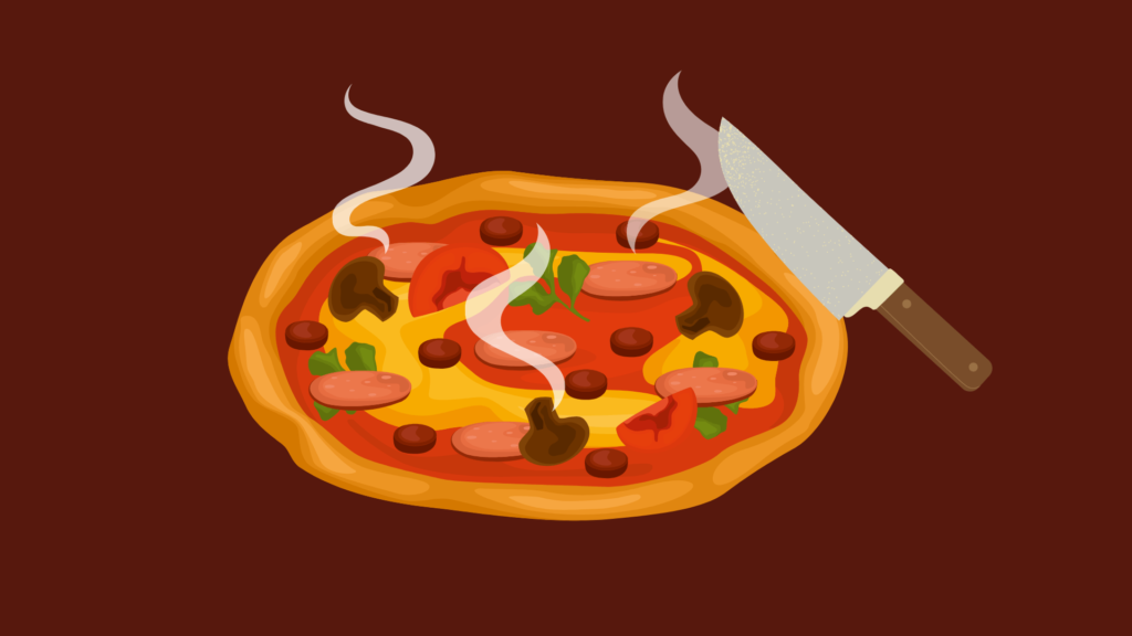 Champignon Pizza Mathe Rätsel
